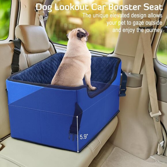 INFANZIA Dog Booster Car Seat for Small Medium Large Dogs, - Picture 2 of 6